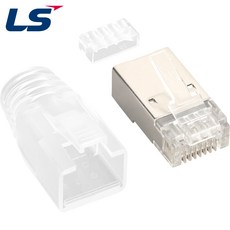 LS전선 LS-MP-SC-RJ45-TR-B4 CAT.7/CAT.6A STP RJ-45 플러그(100개), 100개 - lcb2k