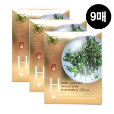 청담스타일 아티스트 태양 부활초 스팀 클리닉 헤어팩 1박스(3매)X3개