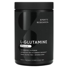 Sports Research L-글루타민 무맛 500g(1.1lb), Sports Research L-글루타민 ..., 500g, 1개