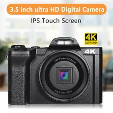 4k FHD 디지털 카메라 48mp 비디오 캠코더 16x 줌 와이파이 브이로그 3 5 인치 Ips 스크린 포함, 한개옵션0, [01] Standard