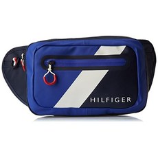 남자 비지니스 학생 서류 힙색 가방 Tommy Hilfiger Men's Block Story Crossbody Shoulder Bag Blue (Tommy Navy) 8 x