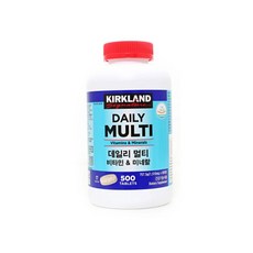 KIRKLAND SIGNATURE 커클랜드시그니춰 데일리 멀티비타민 앤 미네랄, 500정, 1개