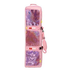  휠백 바퀴 스키 스노우보드 가방 더블 보드 성인용 건식 습식 분리 대용량 배낭, I.글로잉핑크아동 