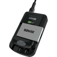 DSLR 카메라 캠코더용 Bower 범용 배터리 충전기 3.7V/7.4V 리튬 이온 배터리 5.04W 출력, 1개