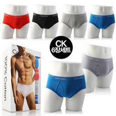 [캘빈클라인 언더웨어] CK 남성 삼각팬티 NB1428 921 6PACK SET