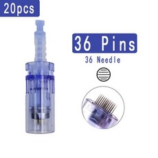 오토 MTS 기계 니들 롤러 Mts 닥터펜 MTS펜 스탬프 10/20/50Pcs A6 카트리지 Microneedling 펜 A1 M5 M7 N2 E30 우표 교체 9 12 24 3, 36pin x20개