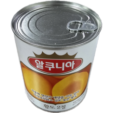 알쿠니아 황도 복숭아 통조림, 850g, 6개