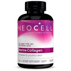 Neocell NeoCell 히알루 론산 마린 콜라겐 비타 미네랄 유스 부스트 120 캡슐, 상세설명참조