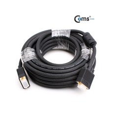 [C3817] Coms 모니터 케이블(RGB 고급형) 블랙 10M, 1개