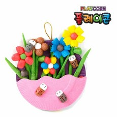 플레이콘만들기꽃걸이
