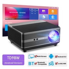 ThundeaL TD98W 풀HD 1080P 프로젝터 WiFi LED 2K 4K 무비 스마트 프로젝터 TD98 Android PK DLP 홈시어터 시네마 비머