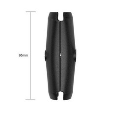 도난 방지 짧은 긴 더블 소켓 암 Go-pro 카메라 자전거 오토바이 전화 홀더용 1 인치 볼 베이스용 65mm 95mm, 4) Anti-theft 95mm