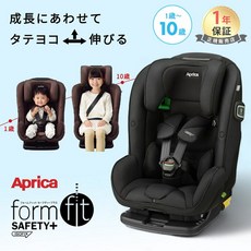 [1/25 한정! 추첨을 통해 100% 포인트 백] 아프리카 폼핏 ISOFIX 세이프티 플러스 AB 메테오 블랙 브라운 Aprica 카시트 주니어시트 R129 적합 1세부터 어린이, 메테오블랙