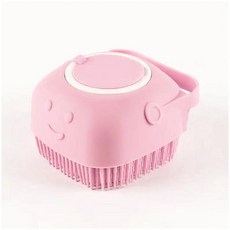 반려동물 샤워 브러시 실리콘 마사지기 청소 도구 빗 고양이 미용, 3.Pink 1pcs, 1개