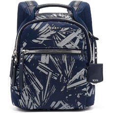 TUMI Store 이코노미 위트 니 배낭 블루 팜 인쇄 여성 지갑