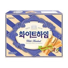 크라운 화이트하임 18개입 284g 대용량 크림이 듬뿍! 비스켓, 2개