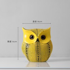 쿠사마야요이 호박장식 팝아트 거실 장식품 인테리어 와인바 스노우볼 북유럽 오너먼트 오브제, F