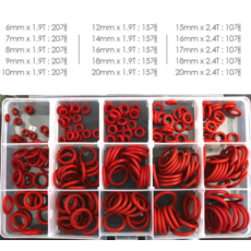 내유성 내마모 실리콘 오링세트 내열고무 1.9T-3.1T 225 PCS, 1개 - 다이빙잔압게이지오링