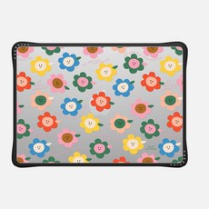케이스티파이 CASETiFY 맥북 에어 13인치 2022/2024 임팩트 케이스 플라워 파워 by 수지 울트만 블랙, 케이스티파이 CASETiFY 맥북 에어 13인치 202, 1개