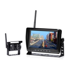 버스 카메라 7인치 무선 자동차 모니터 트럭 화면 CMOS IR 비전 역방향 백업 Wifi 주차 시스템 디스플레이 자동차용(683507), CHINA_WIFI With 1 Camera