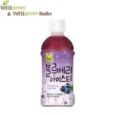 웰그린 스위츠 블루베리아이스티 340ml 20pet / 편의점 음료수, 20개