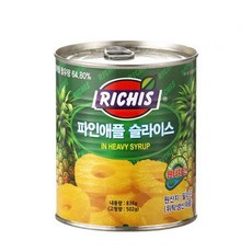동서 스파게티 피자 파스타 감칠맛 대용량 리치스 파인애플 슬라이스 836g 836g, 4개