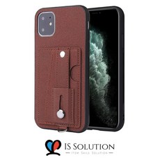 글커코3- 애플 아이폰12 pro max 카드 지갑 가죽 스트랩 케이스 독특한 디자인 후면 카드 수납 TPU 케이스 거치대 가능 스트랩