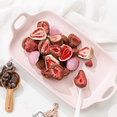 [간식여왕] 동결건조 딸기 초콜릿 60g 3종 택 1, 핑크 초콜릿