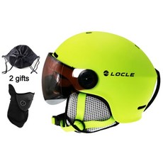 LOCLE 스키 헬멧 초경량 PC EPS CE EN1077 남성 여성 스키 헬멧 야외 스포츠 스노우 보드스케이트 보드 헬멧