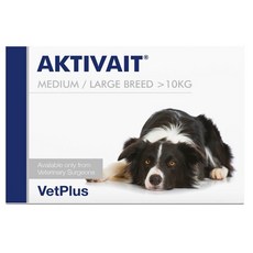  엑티베이트 10kg 이상 중형견 대형견 영양제 복합 황산화제 60 캡슐 Aktivait 