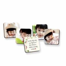 [차량 자석사진]포토 냉장고 사진 마그네틱 나를위한 제작 군인 선물 용품 논산와방, 4개