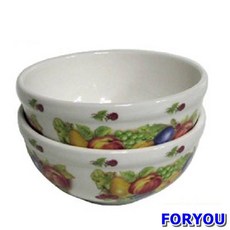 [Foryou] 백합 비빔기 대 1P 도자기 꽃 비빔밥 그릇 식기 라면기 국대접 탕 밥공기 냉면 국수 우동, 본상품선택