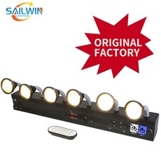 6X10W 60W 6 머리 DMX LED Pinspot 빛 Warmwhite Coolwhite Chargable 전원 웨딩 파티 클럽에 대 한 무선, 1개