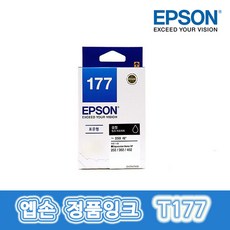 엡손 T177 정품잉크 XP202 XP402 XP302 XP225, 1개, T177170 검정/정품