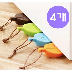 1세트 4개 방문 도어 닫힘 고정 방지 스토퍼 문고정 쿠션 받침대 문소리 문꽝 문쾅 문틈 인형 바닥 스톱퍼 문열림 스톱 방문설치 문끼임 고무 장치