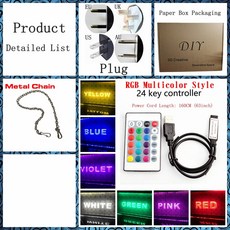 오픈 스파 뷰티 살롱 디스플레이 샵 LED 네온 조각 벽 아트 집 방 침실 사무실 농가 장식, 40x30cm, 24Key Plug Carton