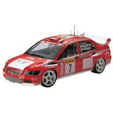 Tamiya 모델 24257 Mitsubishi Lancer Evo VII 1:24 스케일 공식 라이센스 모델 FF + R-T-R, One Color_One Size, One Color, 상세 설명 참조0