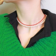 미니골드6mm진주목걸이귀걸이