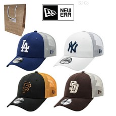 [백화점판] 뉴에라 MLB 야구 모자 볼캡 소프트 메쉬 트러커 + 쇼핑백