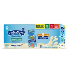 PediaSure Vanilla Shake 페디아슈어 그로우 앤 게인 바닐라 쉐이크 237ml 24병, 24개
