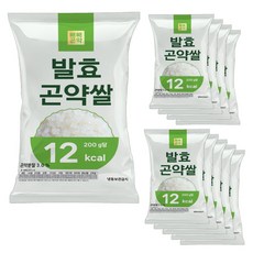 빼빼곤약 발효곤약쌀 200g x 10팩 (100g당 6kcal), 10개
