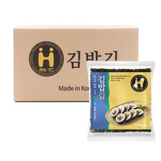 해농 김밥김(골드) 230g x 20봉 김부각 김밥 구운김밥김, 20개