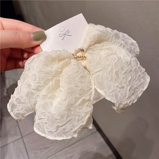봄가을 시어서커 레이스 리본 헤어핀 부드럽고 우아한 스프링클러