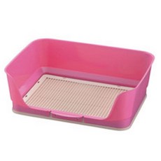  강아지화장실 리첼벽면형 토일렛 핑크 배변 소변 ekapopo*628043054PQ, 와이드(대)(+15000) 