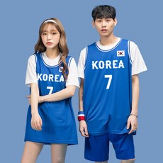  [풀마킹]대한민국 농구 국가대표 블루 유니폼 7번 이우석 