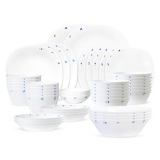 Bacile 歐洲洋甘菊10人家庭家用餐具組 36入, 混色, 居家套裝 44p, 1組