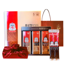 정관장 에브리타임 6년근 홍삼정 마일드 센스업 홍삼 스틱 30세트 300ml+쇼핑백 골프 여행 추석 설 명절 선물세트(보자기포함) 1개 1박스 상품 이미지