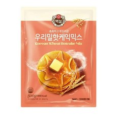 CJ더마켓 홈 베이킹 제과 제빵 빵 만들기 카페 디저트 아이 간식 백설 우리밀핫케익믹스 초코 핫 케익 와플 브라우니 쿠키 머핀 깨찰빵 식빵 500G, 28개