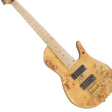 베이스기타 천연 나무 burl 원피스 목 통해 애쉬 바디 fodera 나비 5 현 픽업, 40인치, 기타