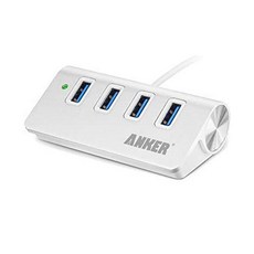 앤커 휴대용데이터허브 Anker 4-Port Data Hub with 2ft USB 3.0 USB허브, 단일색상